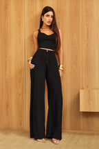 [PAGUE 1 LEVE 2] Calça Modeladora Pantalona 100% Linho Premium
